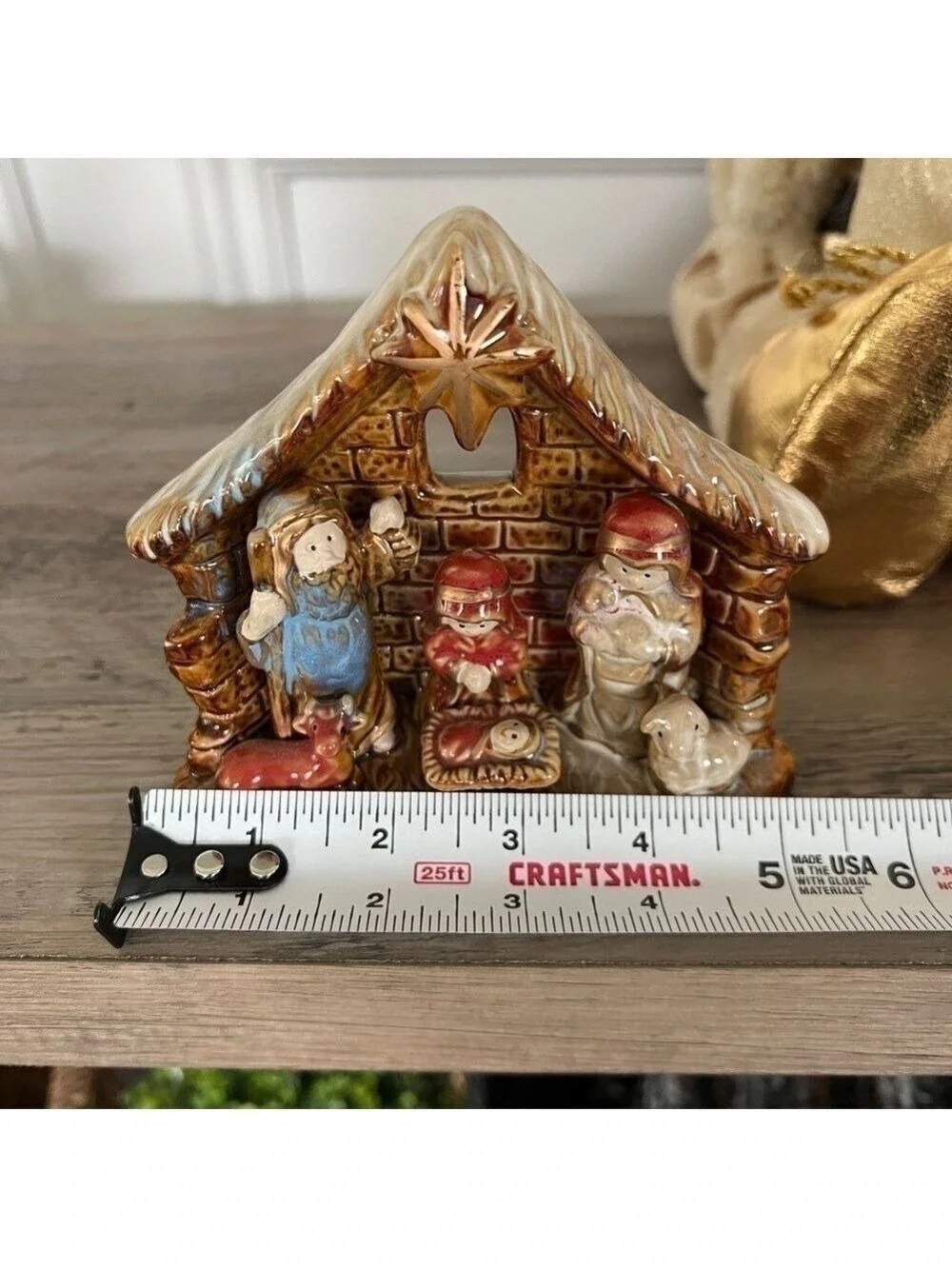 Vintage Miniature Nativity Scene